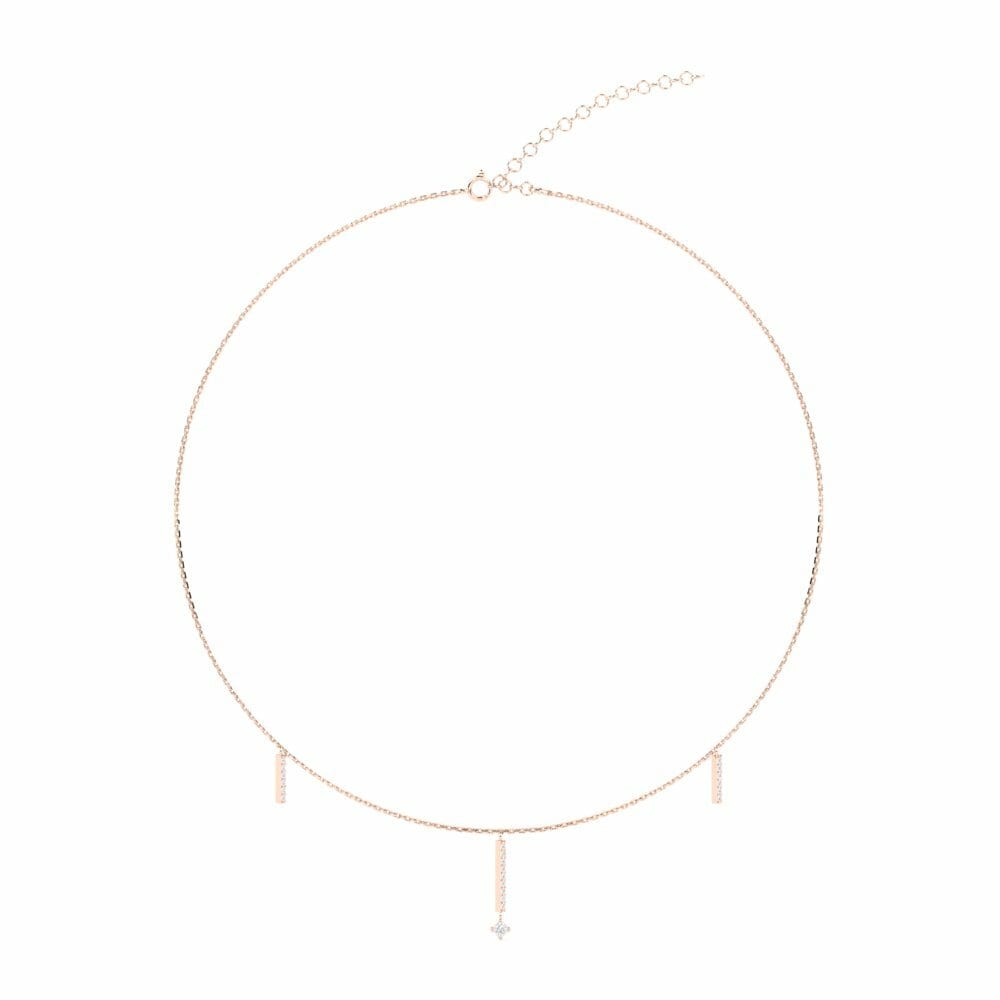 14K Rood Goud Dames Choker Ketting Crester