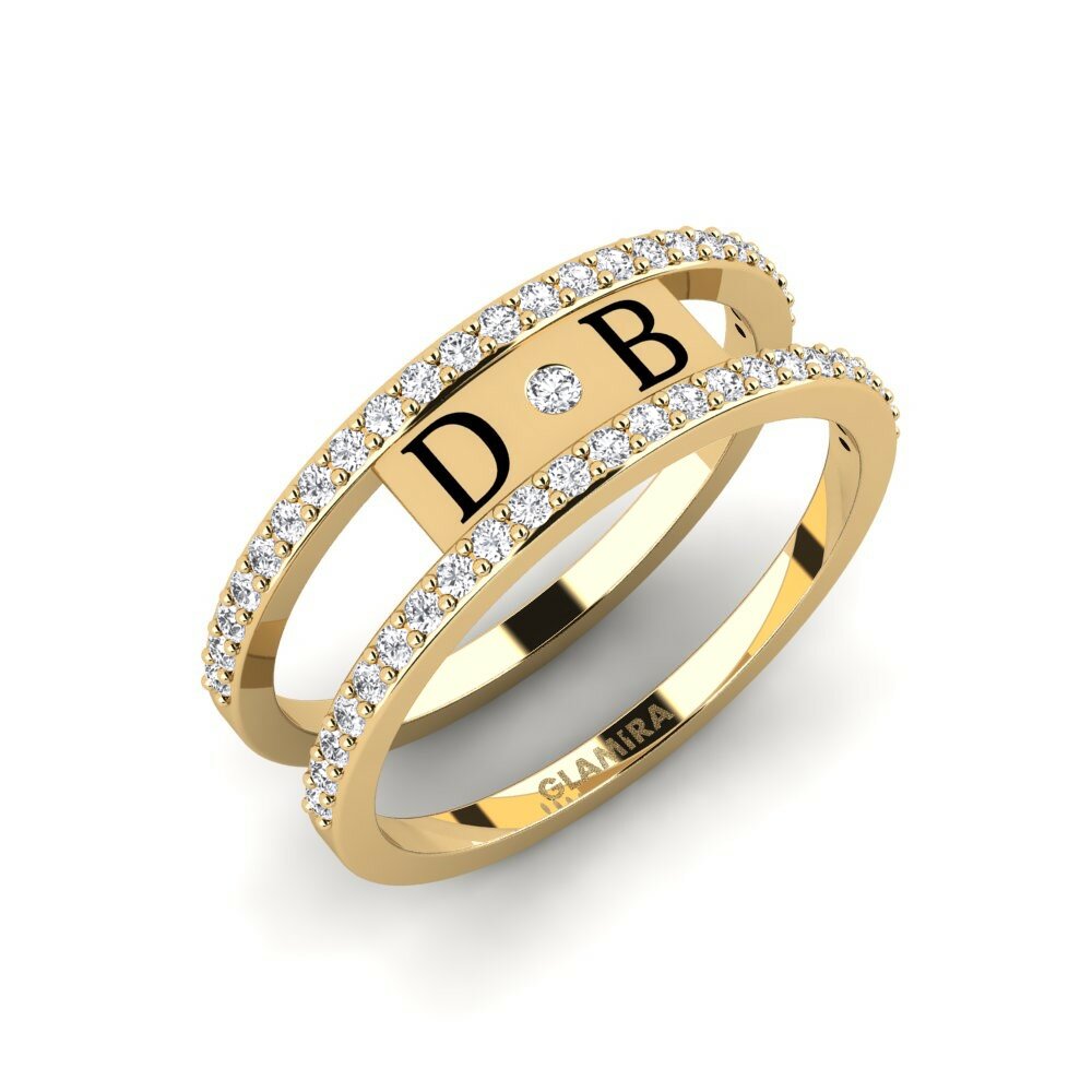 Oro Giallo 375 Anello Creteil