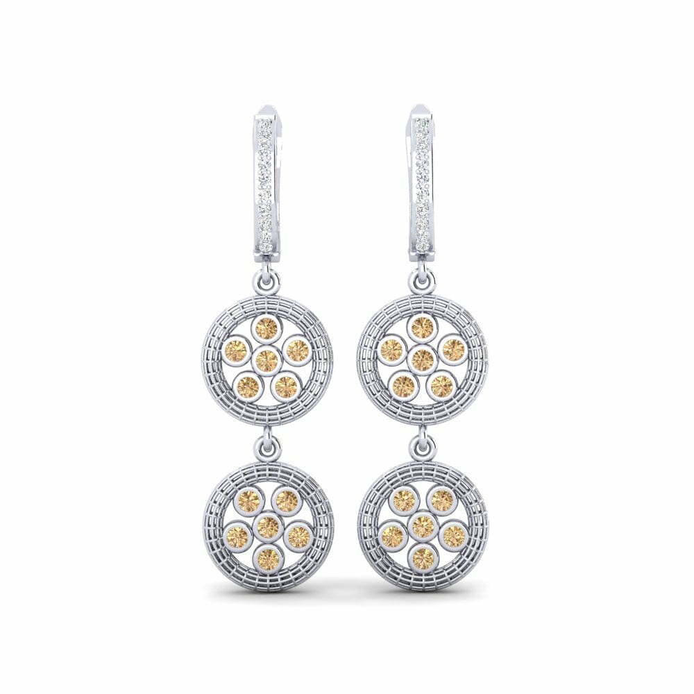 Diamante Marrón Pendiente de mujer Cretois