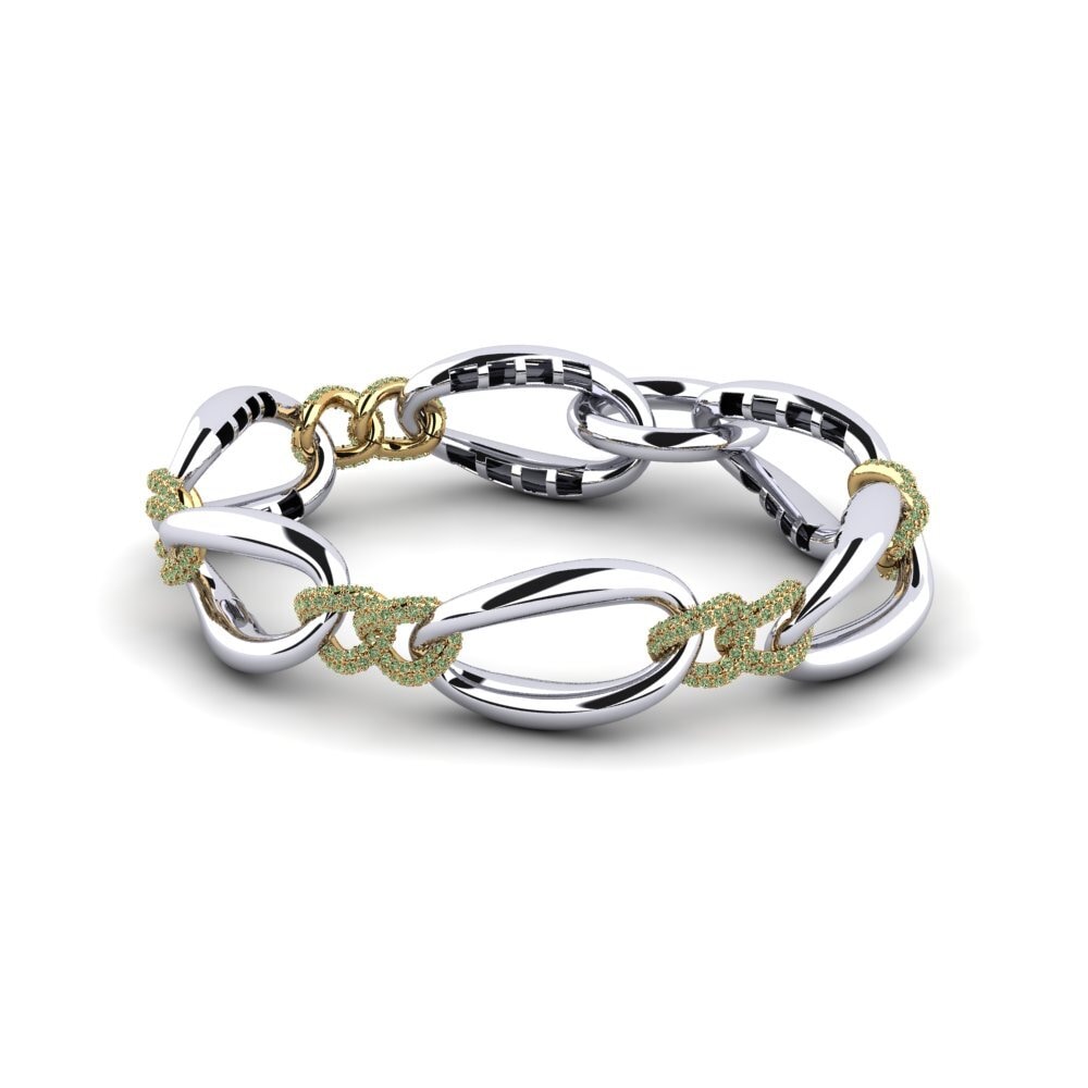 Diamante Verde Pulsera de Mujer Crifie