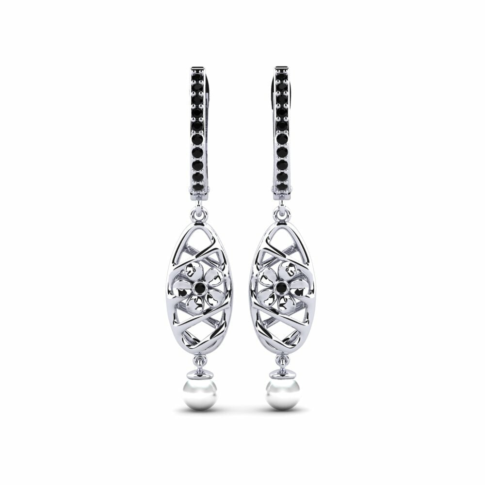 Diamant Noir Boucle d'oreille femme Criminaliste