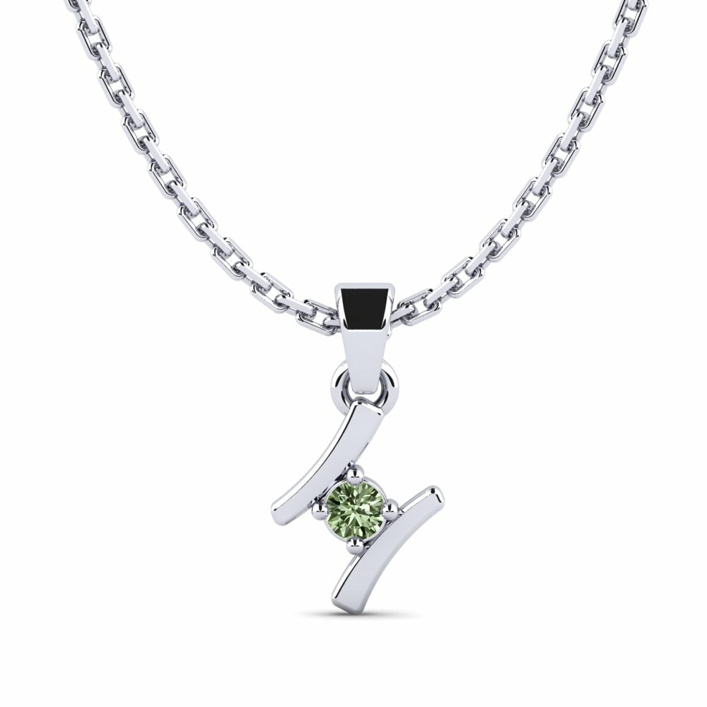 Pendentif pour femme Criquet Diamant Vert