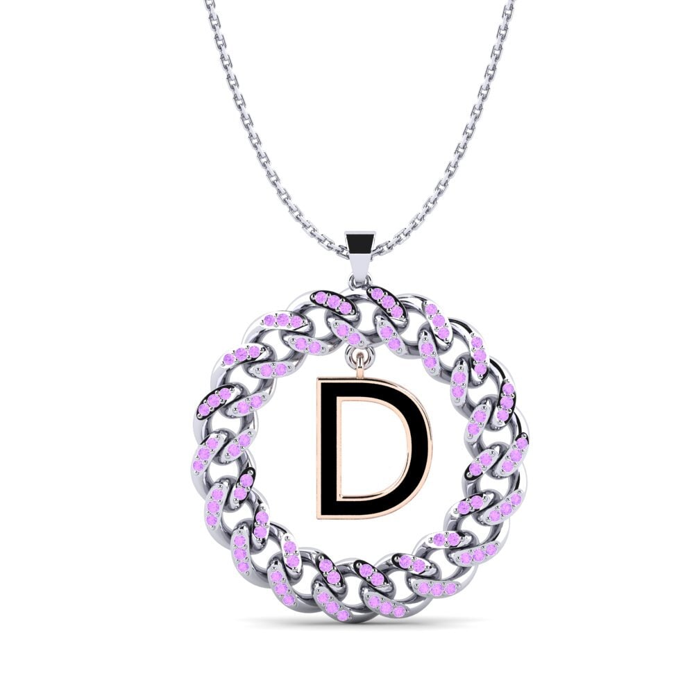 Amethyst Damen anhänger Crispation - D