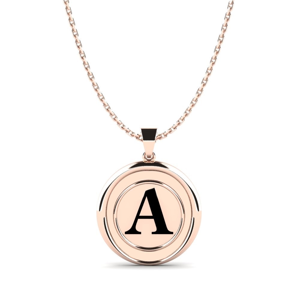 14k Oro Rosa Colgante Crista