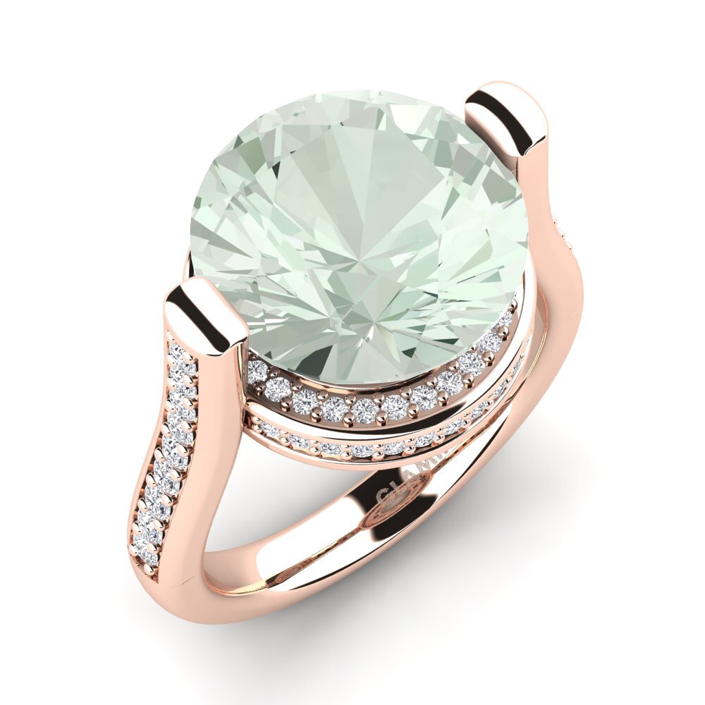 Améthyste Verte Bague Cristen