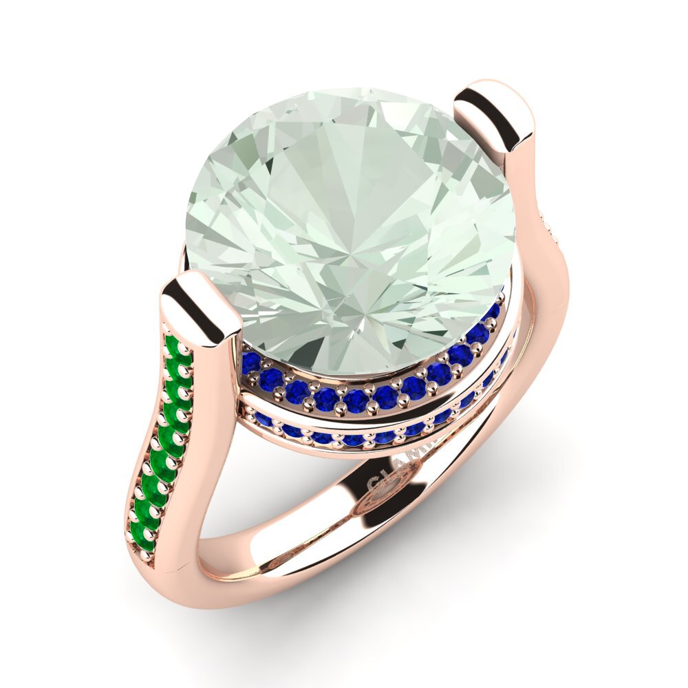 Green Amethyst Ring Cristen
