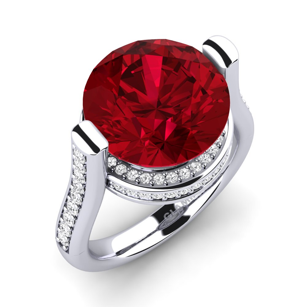 Roter Zirkonia Ring Cristen