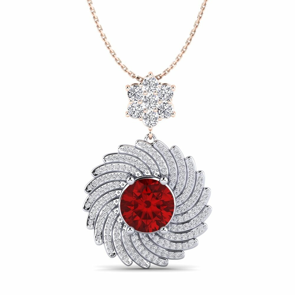 Ruby (Lab Created) Women's Pendant Cristin