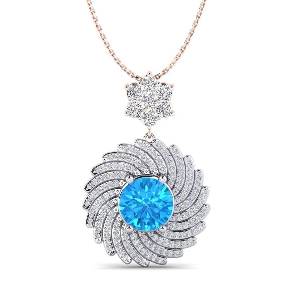 Blue Topaz Women's Pendant Cristin