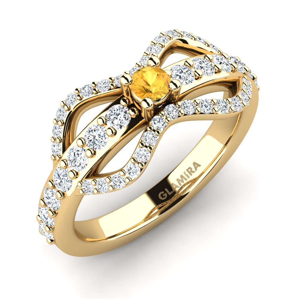 Citrine Women's Ring Crocol
