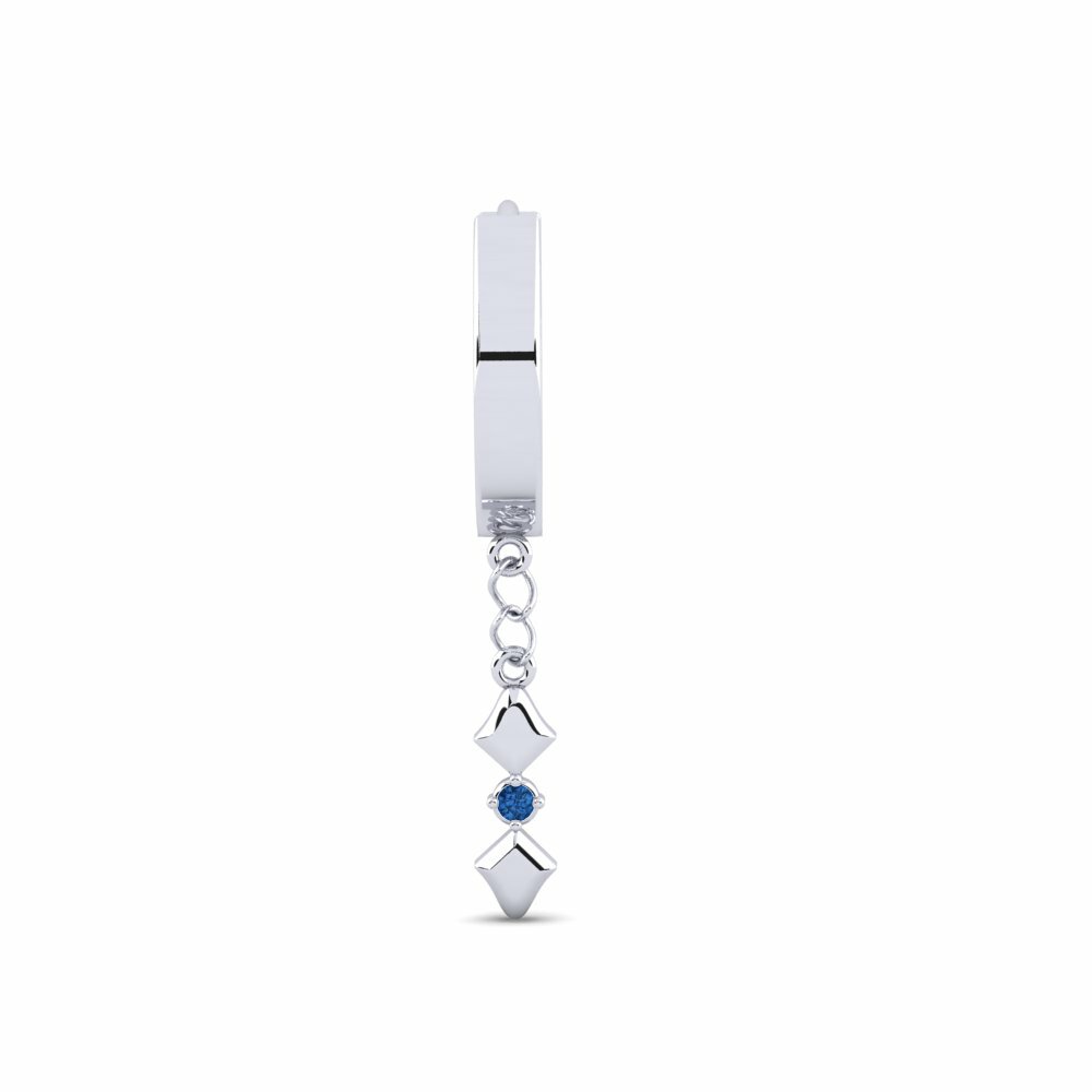 Zircone Blu Scuro Orecchino da uomo Croconaw