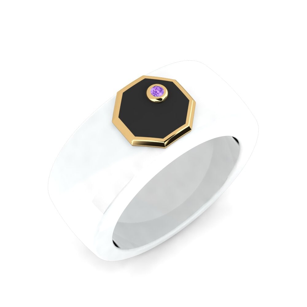 Amethyst Men's Ring Croiser
