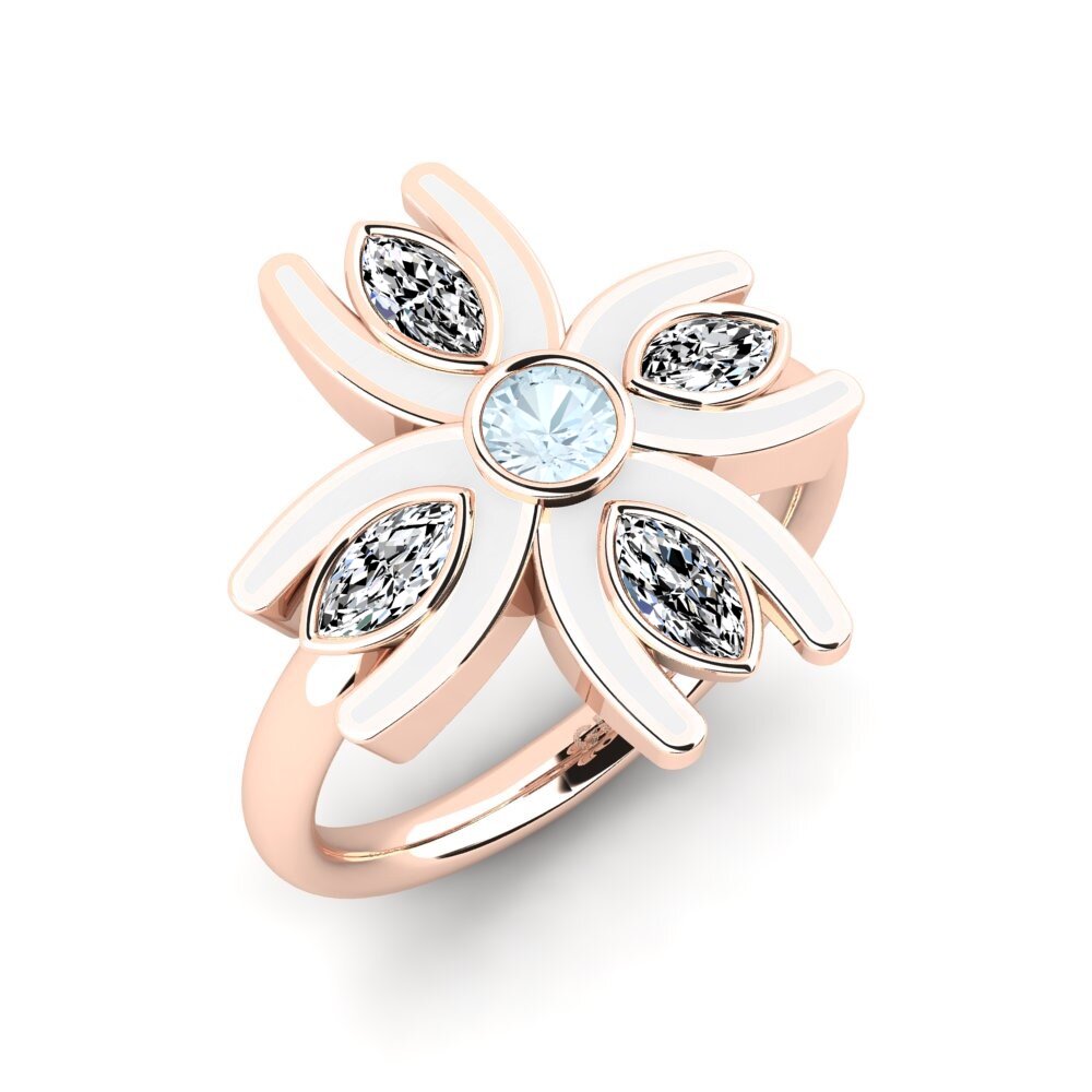 Aquamarine Ring Croisillon