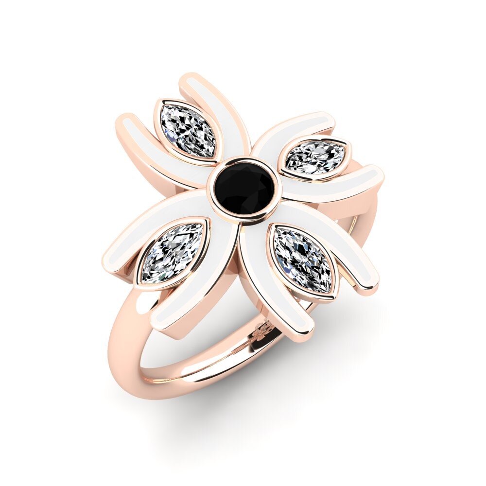 Black Onyx Ring Croisillon
