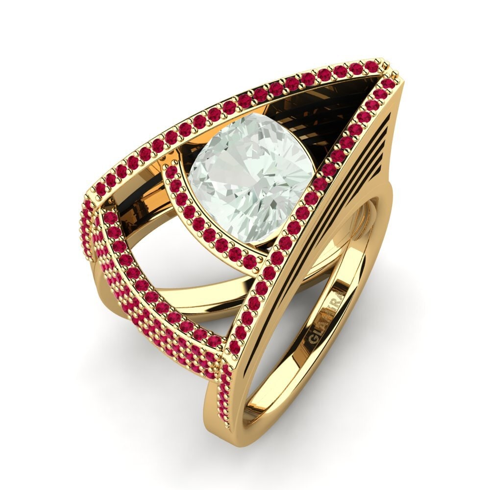 Green Amethyst Ring Csenge
