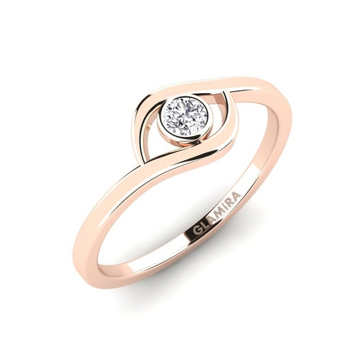 Anillo Csite Oro Rosa 585 & Diamante