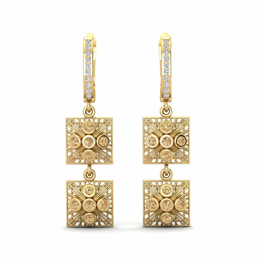 Diamante Marrón Pendiente de mujer Cubitus