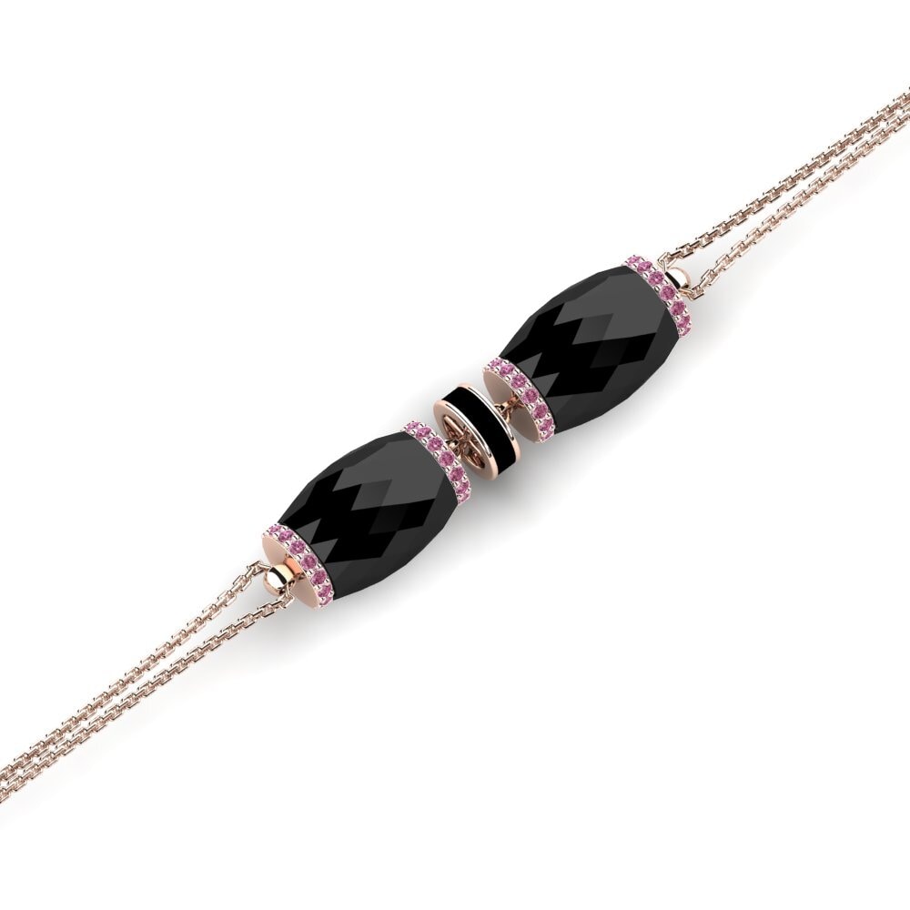 14K Rose Gold Rhodolite Garnet Bracelet Cueto