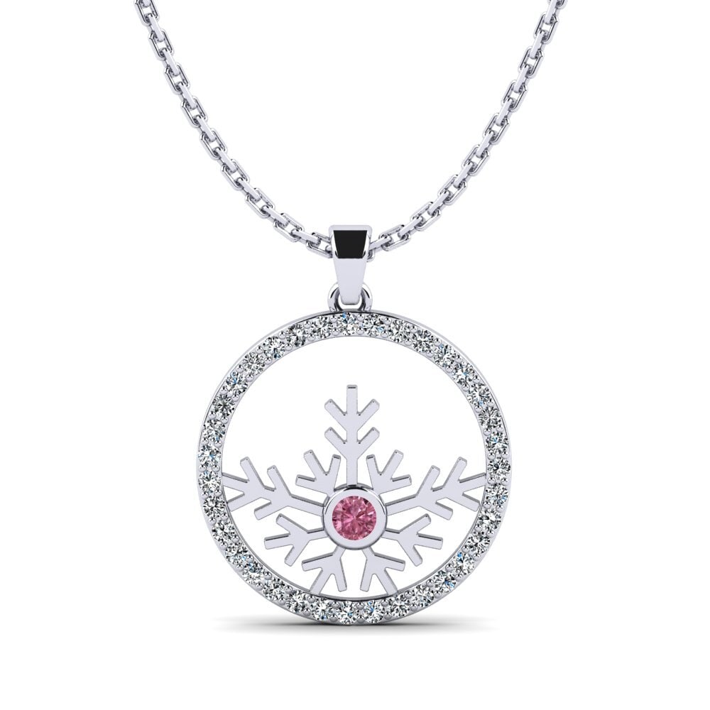 Rhodolite Garnet Women's Pendant Cuivre