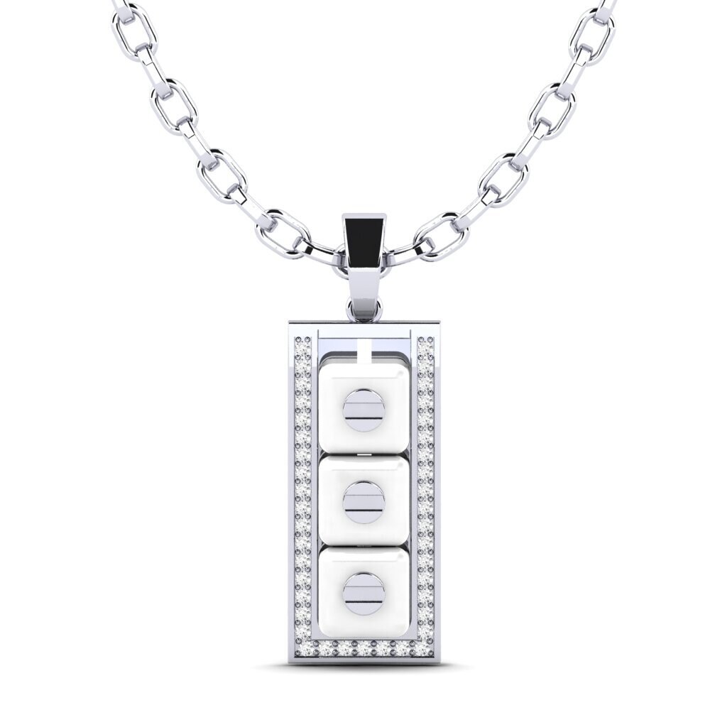 White sapphire Men's Pendant Culligan