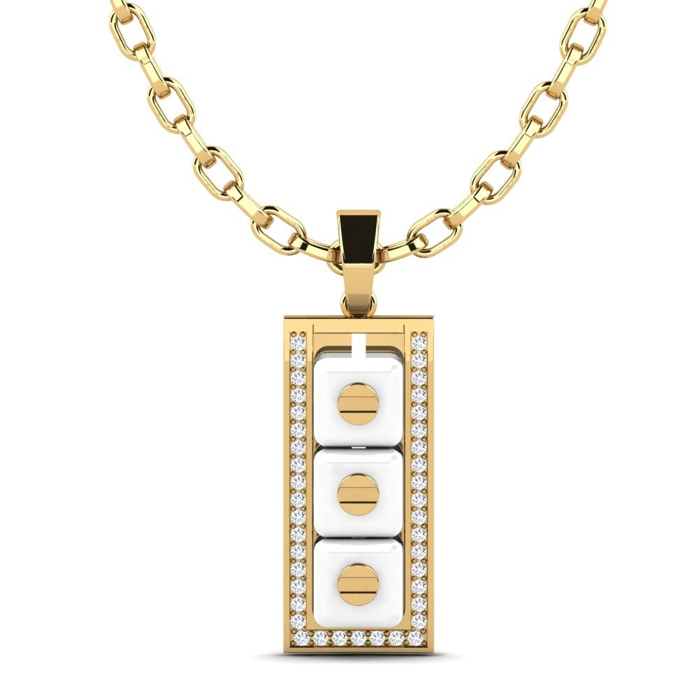 9k Oro Amarillo Colgante para hombre Culligan