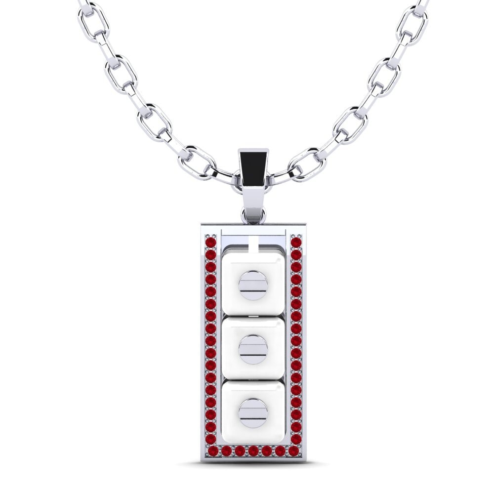 Red Zirconia Men's Pendant Culligan