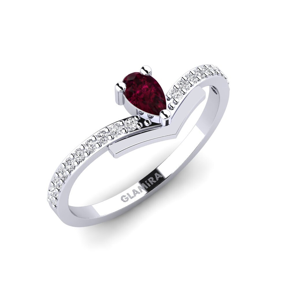 Rhodolite Garnet Engagement Ring Culturally