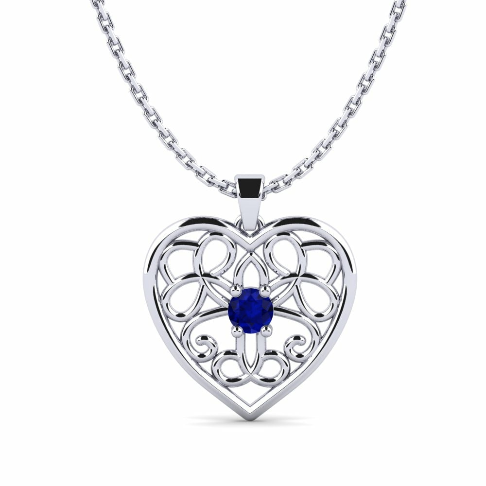 Mặt dây chuyền nữ Cupide Đá Sapphire