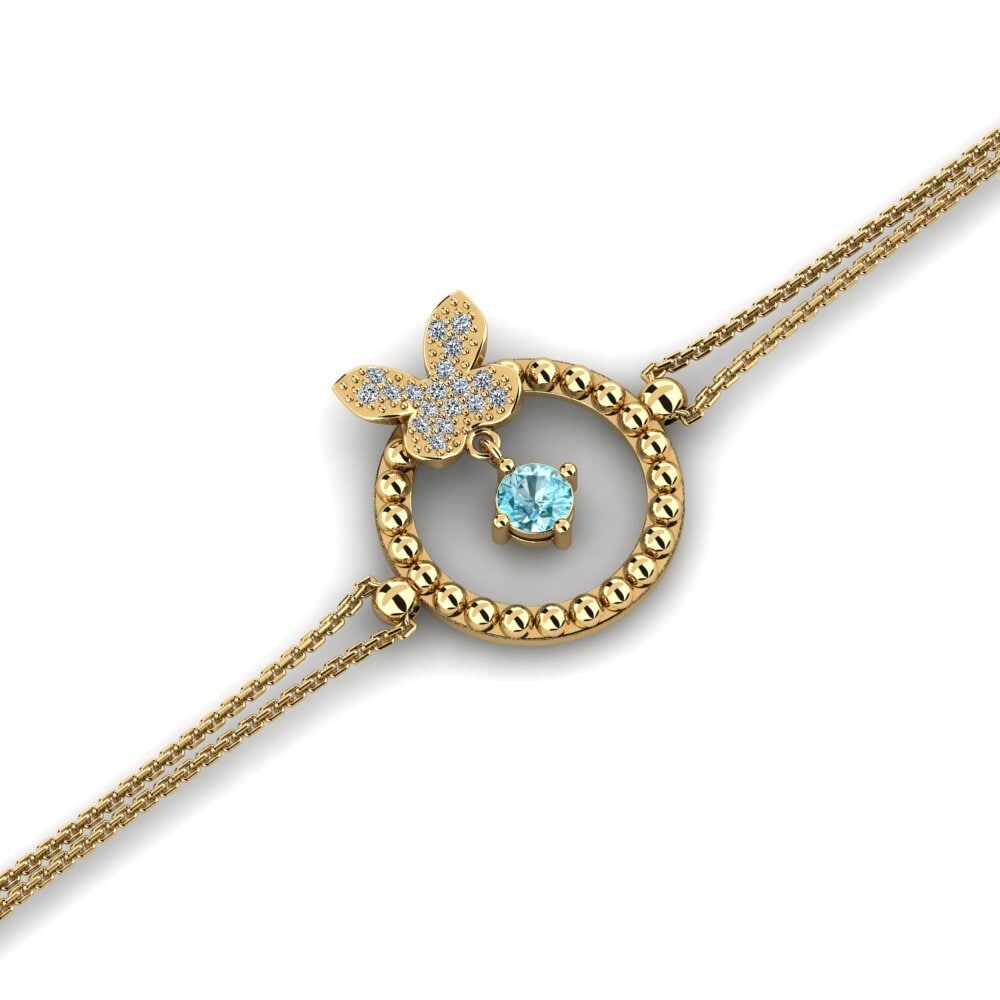 Blue Zircon Women's Bracelet Curiste
