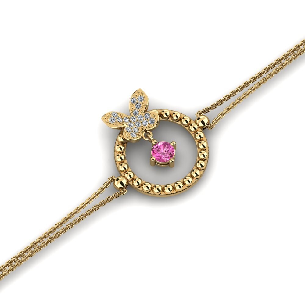 Pink Topaz Women's Bracelet Curiste