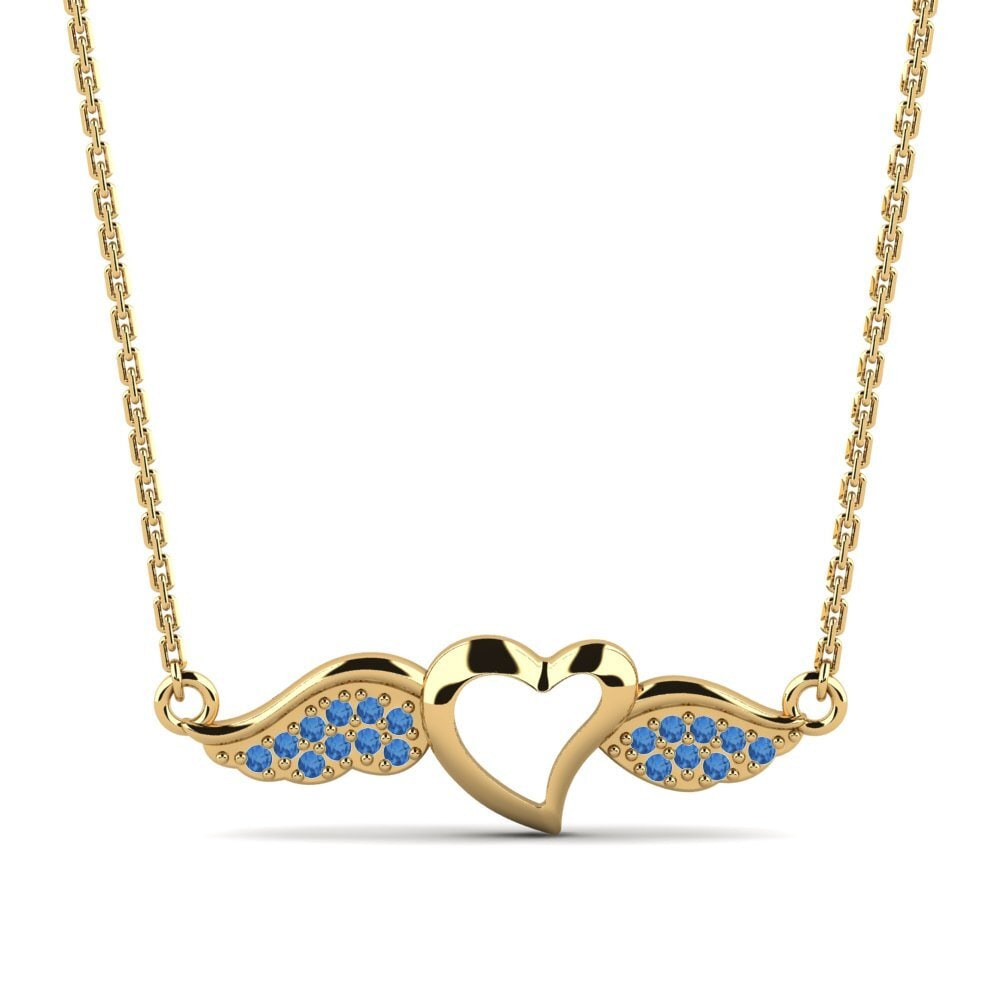 Dark Blue Zirconia Women's Necklace Curtissa