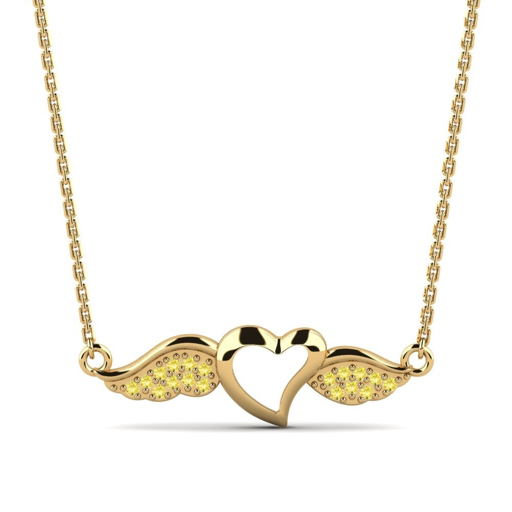 Yellow Sapphire Women's Necklace Curtissa