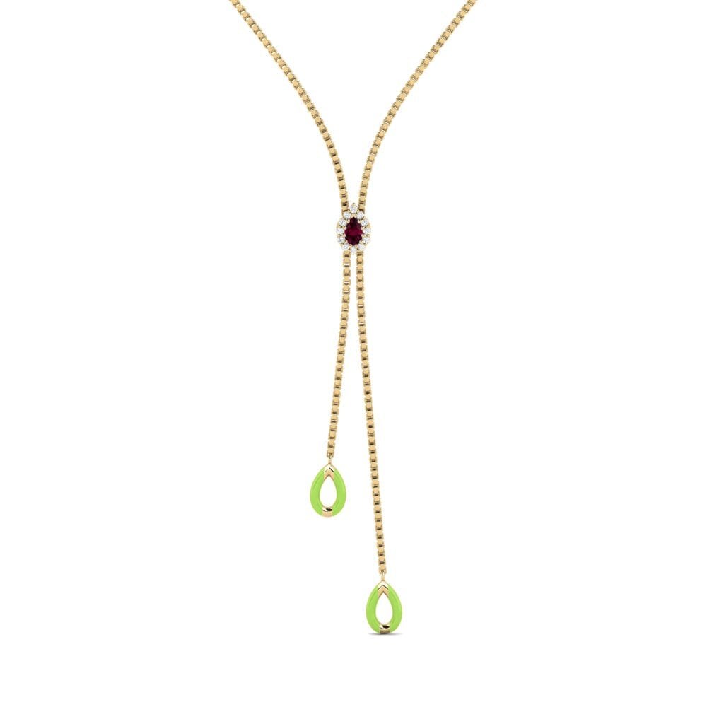 Rhodolite Garnet Women's Necklace Cusseta