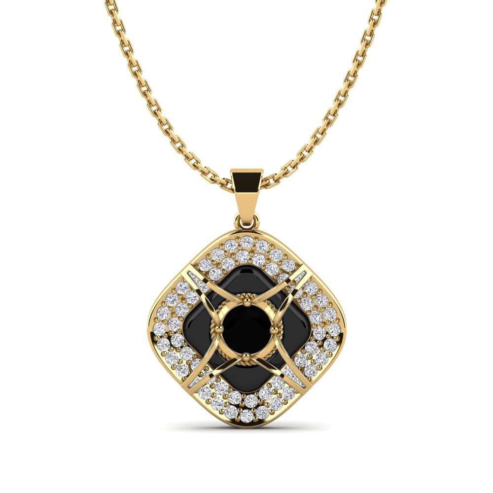 Black Sapphire Women's Pendant Cusson