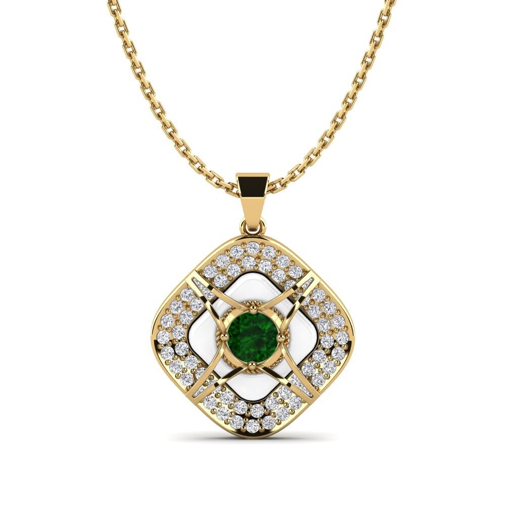 Green Tourmaline Women's Pendant Cusson
