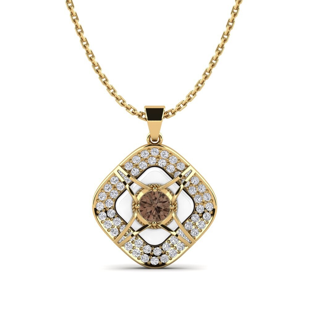 Smoky Quartz Women's Pendant Cusson