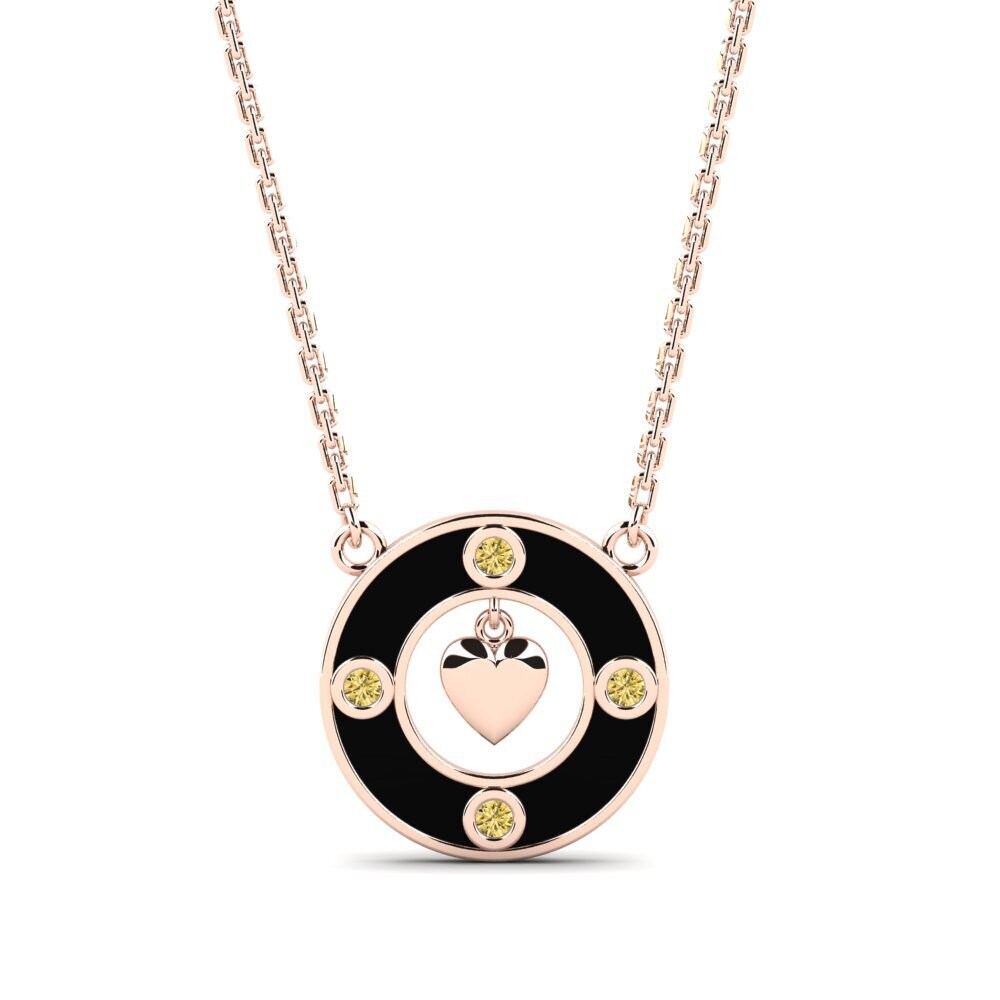 Yellow Diamond Women's Necklace Custelle