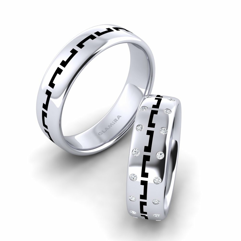 Twinset Wedding Ring Cute Impression 6 mm