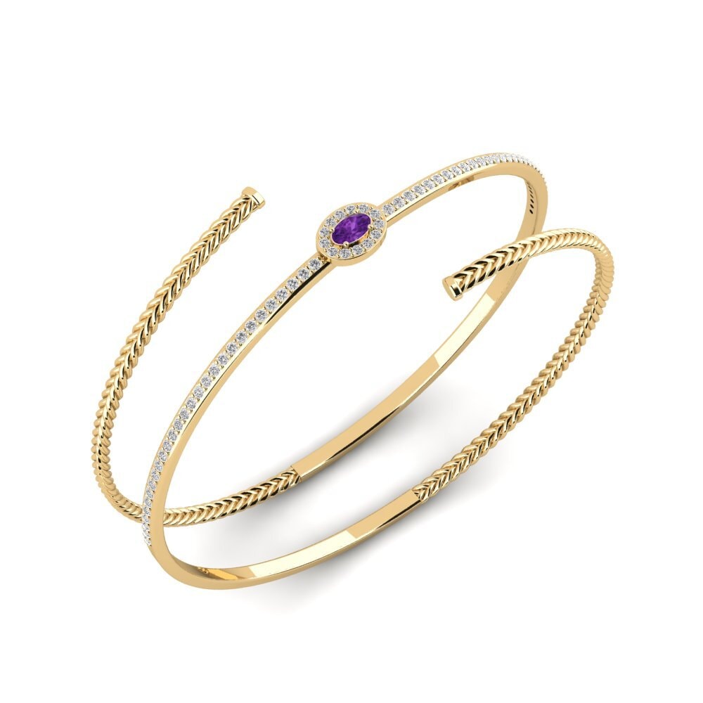 Améthyste Bracelet jonc femme Cvijet