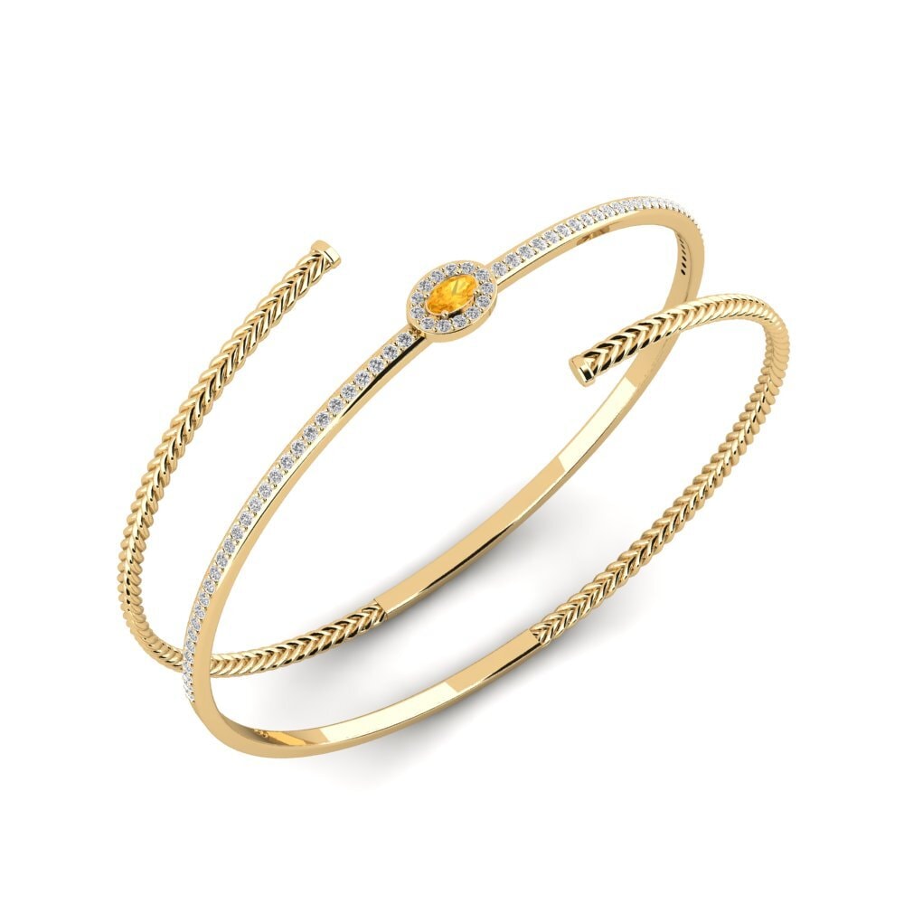 Citrine Bracelet jonc femme Cvijet