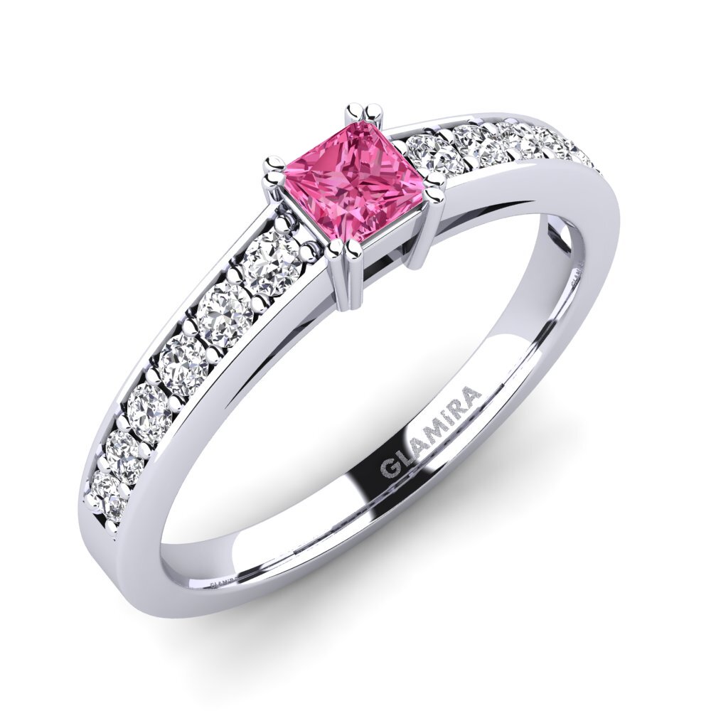 Pink Tourmaline Engagement Ring Cynthia 0.27 crt