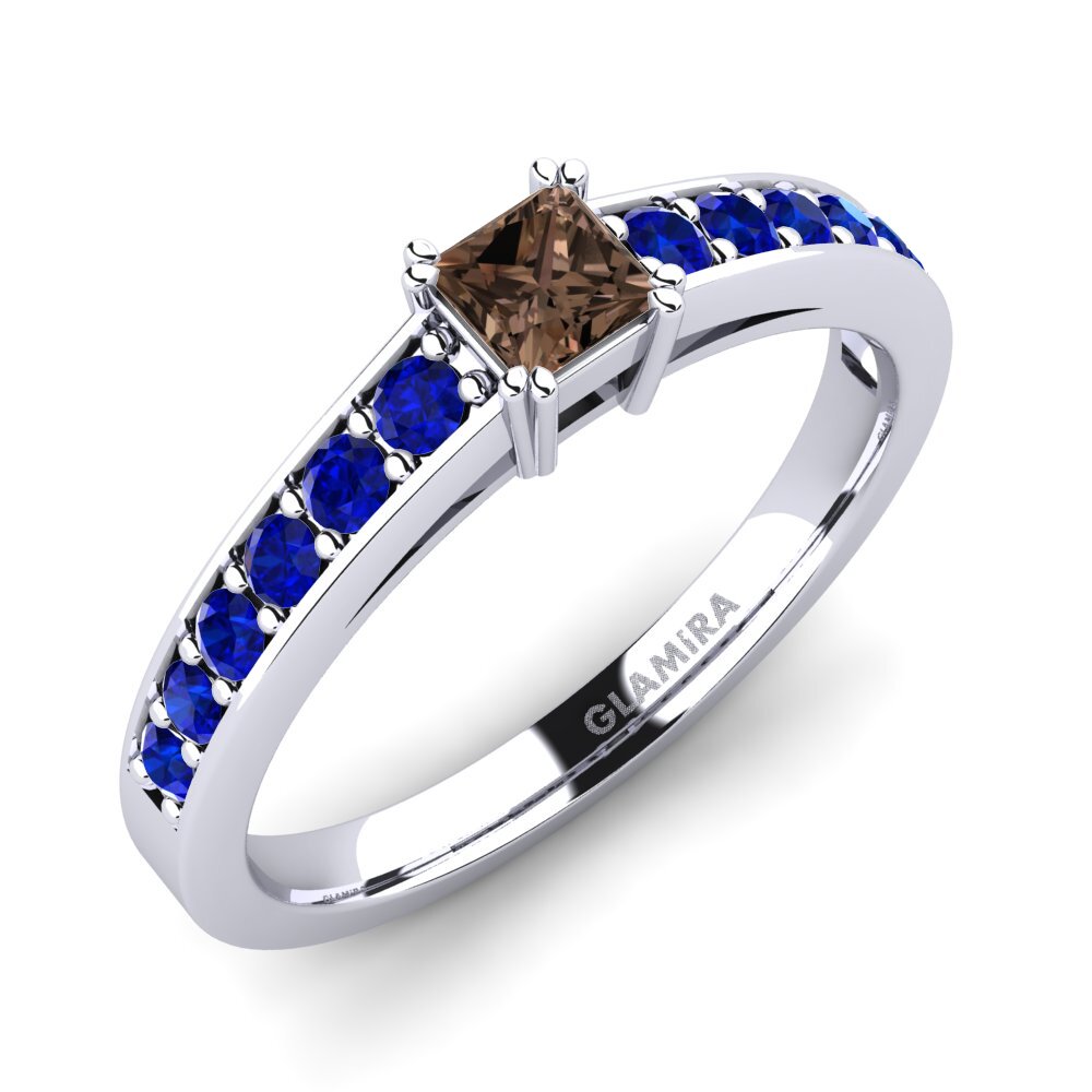 Smoky Quartz Engagement Ring Cynthia 0.27 crt