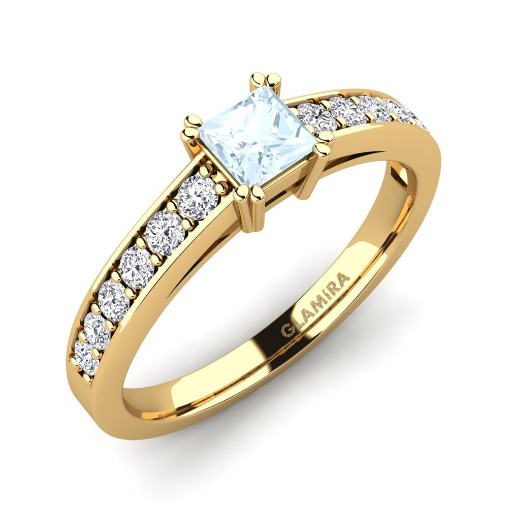 Aquamarine Engagement Ring Cynthia 0.4 crt