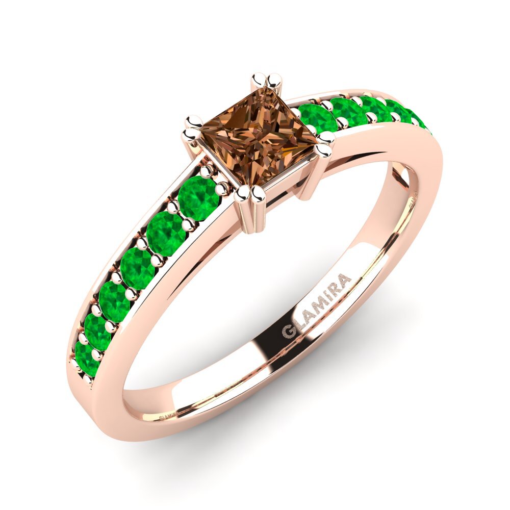 18ct Rose Gold Engagement Ring Cynthia 0.4 crt