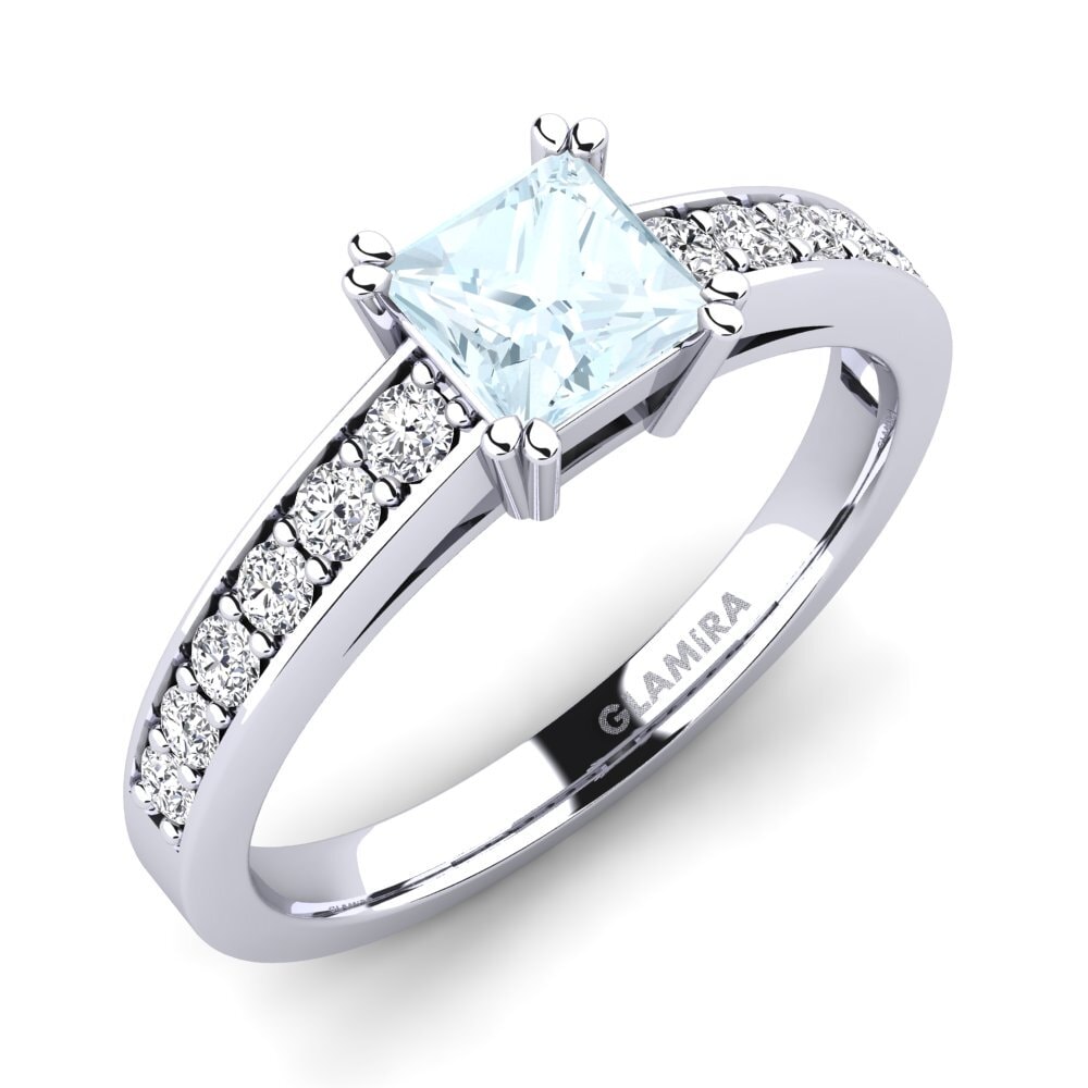 Aquamarine Engagement Ring Cynthia
