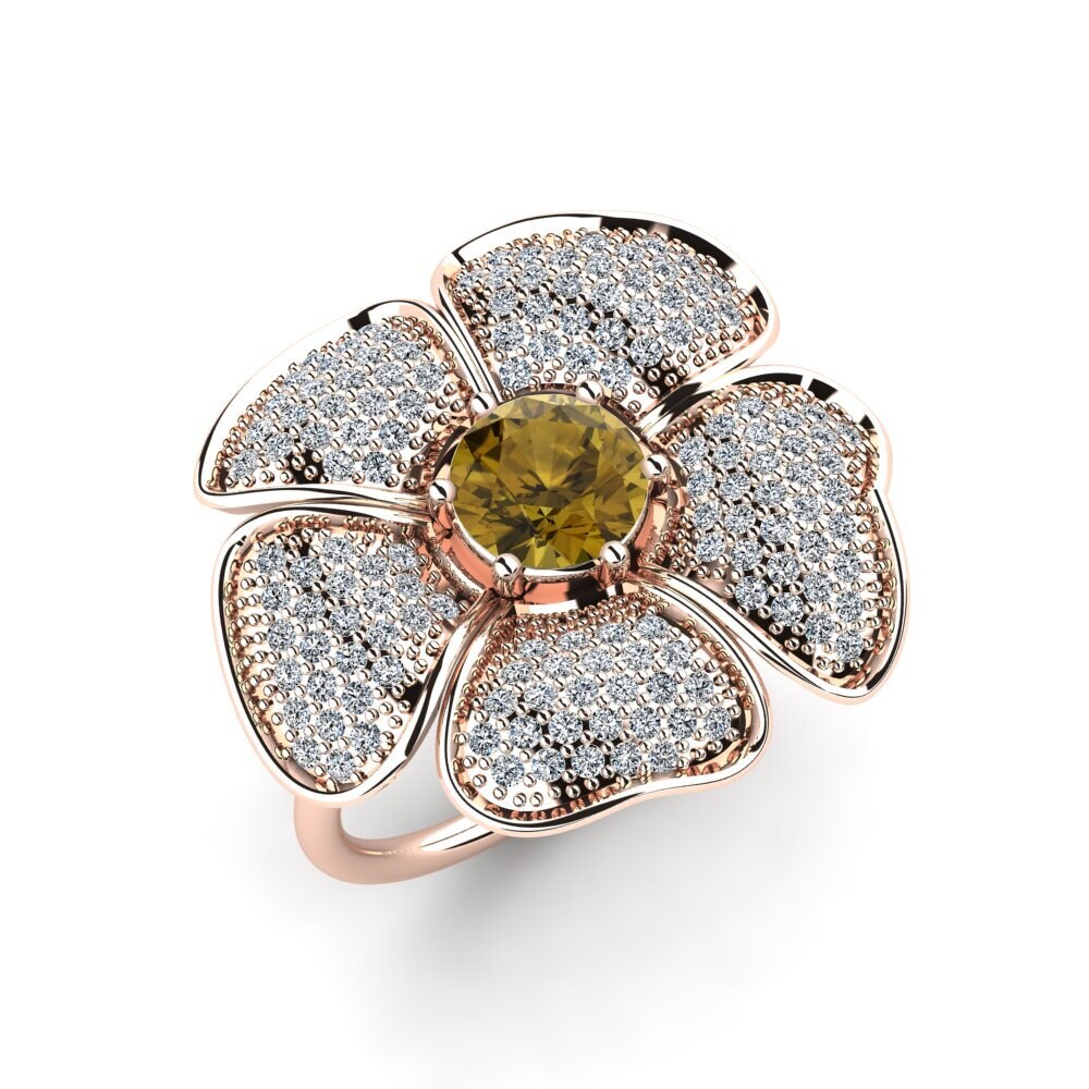 Brown Zircon Ring Cyrillus