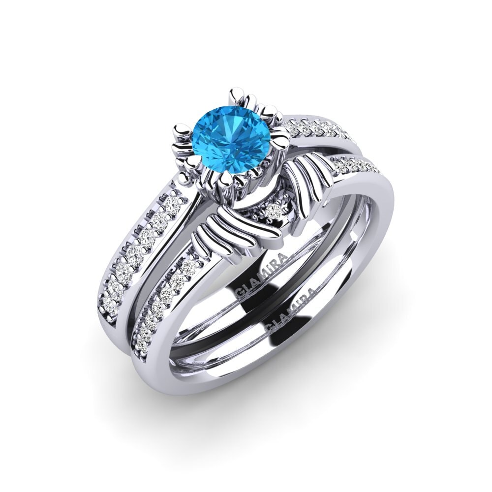 Blue Topaz Bridal Set Snazy