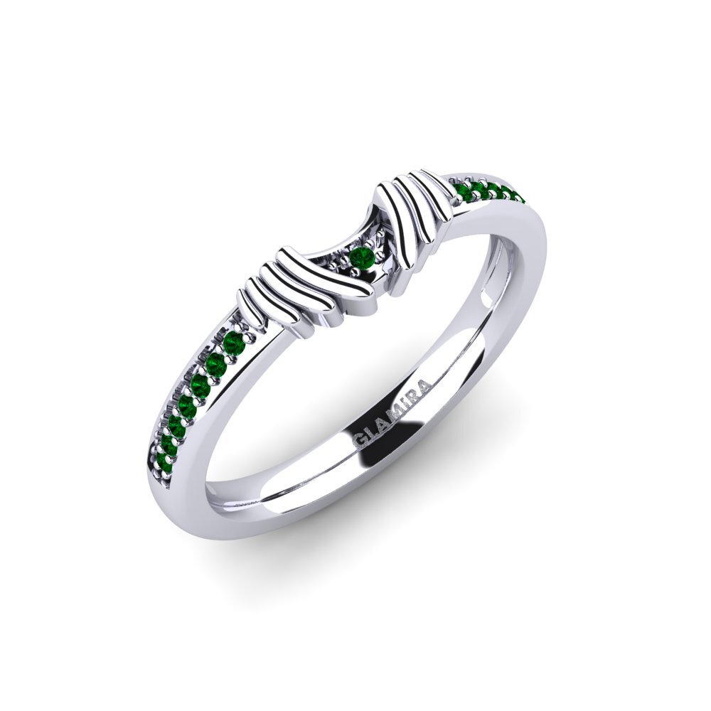 Zircone Verde Set da Sposa Snazy Anello B
