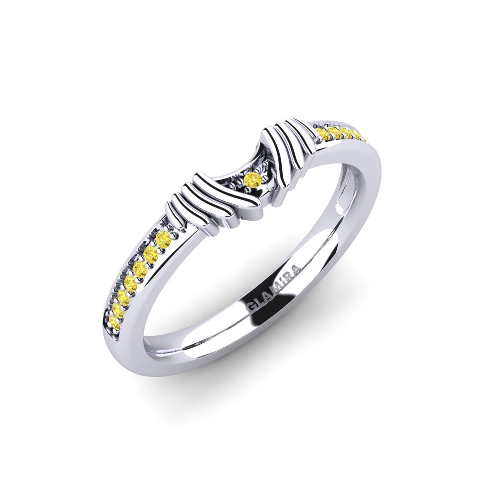 Yellow Sapphire Bridal Set Snazy Ring B