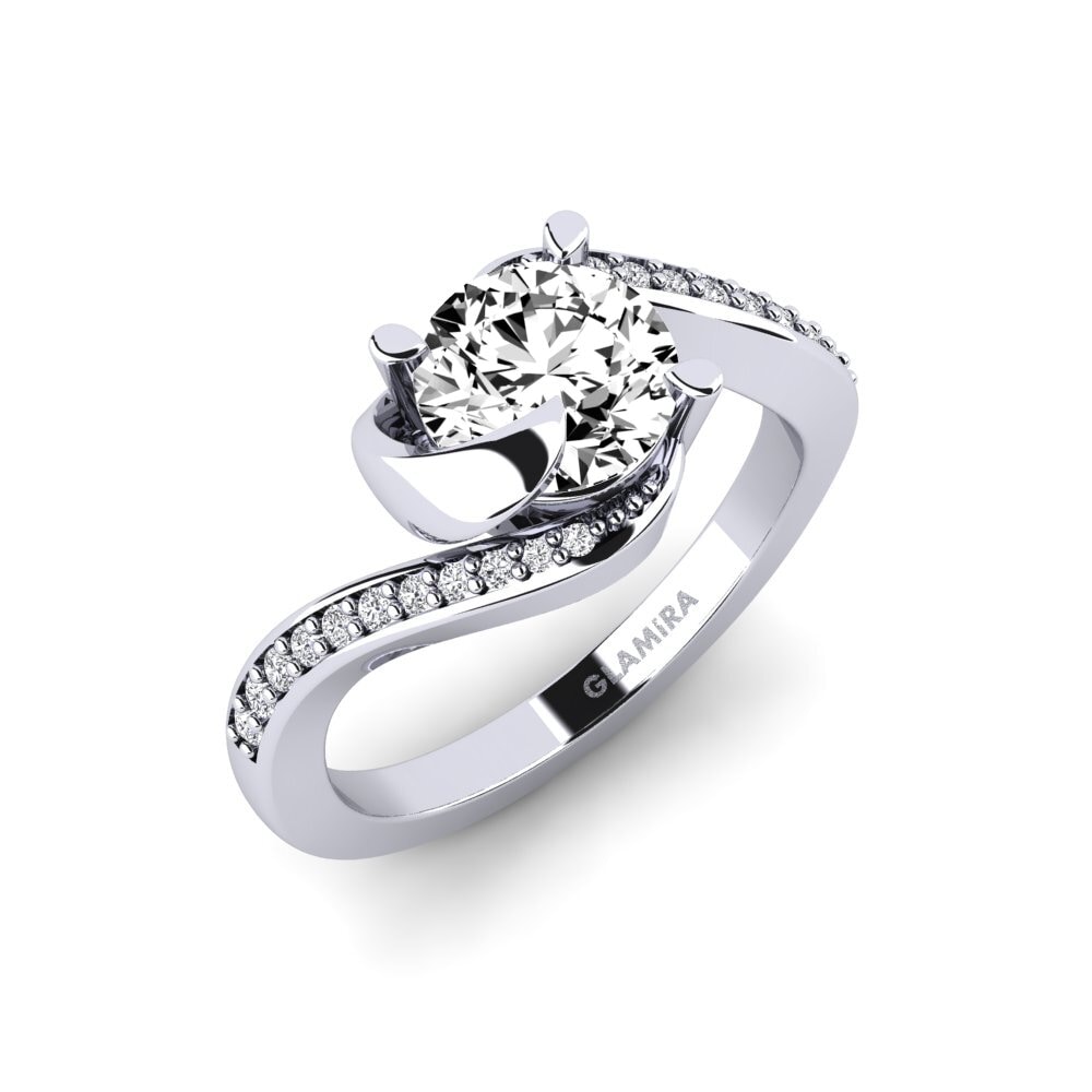 Moissanita Set de Anillos Sinuous Anillo A